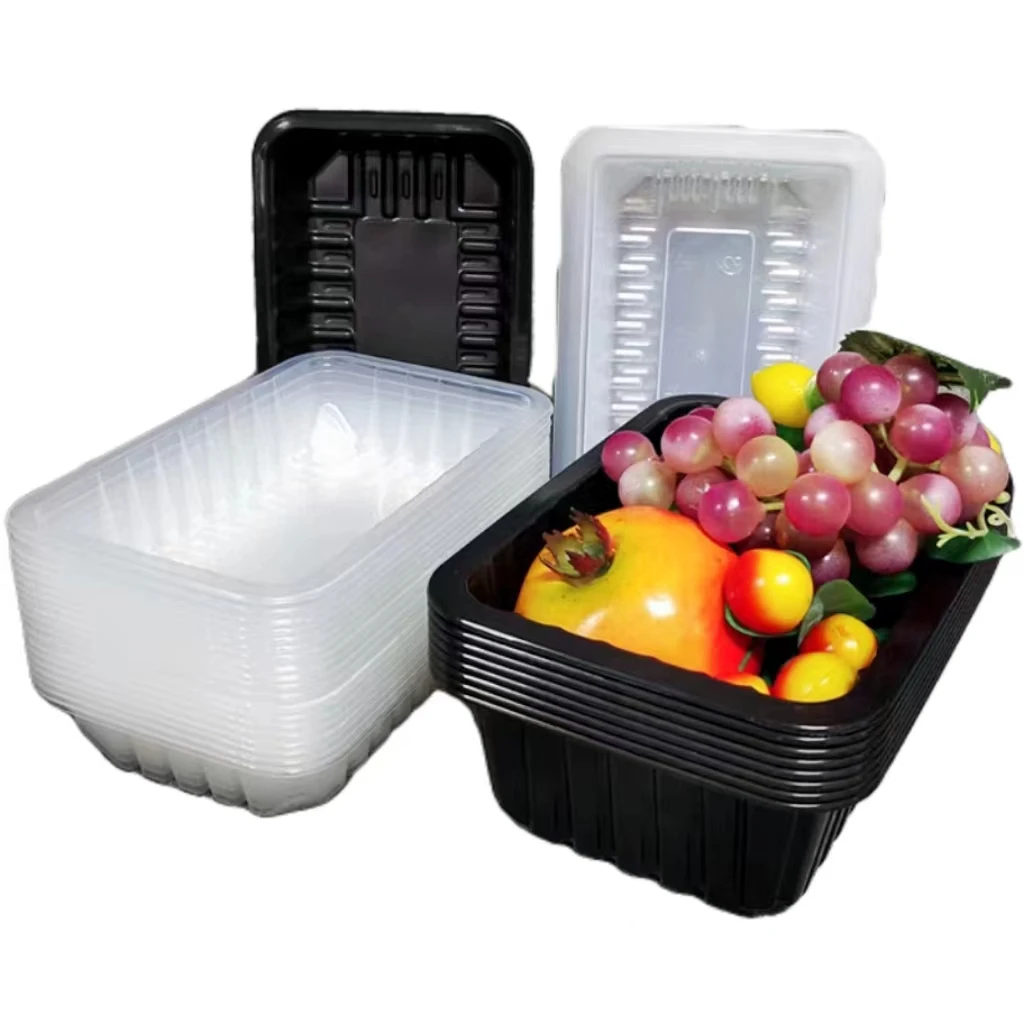 

Wholesale Fast Food Transparent Plastic PP Trays for Sale Plastic Drying Tray for Fruit Vegetable Chicken