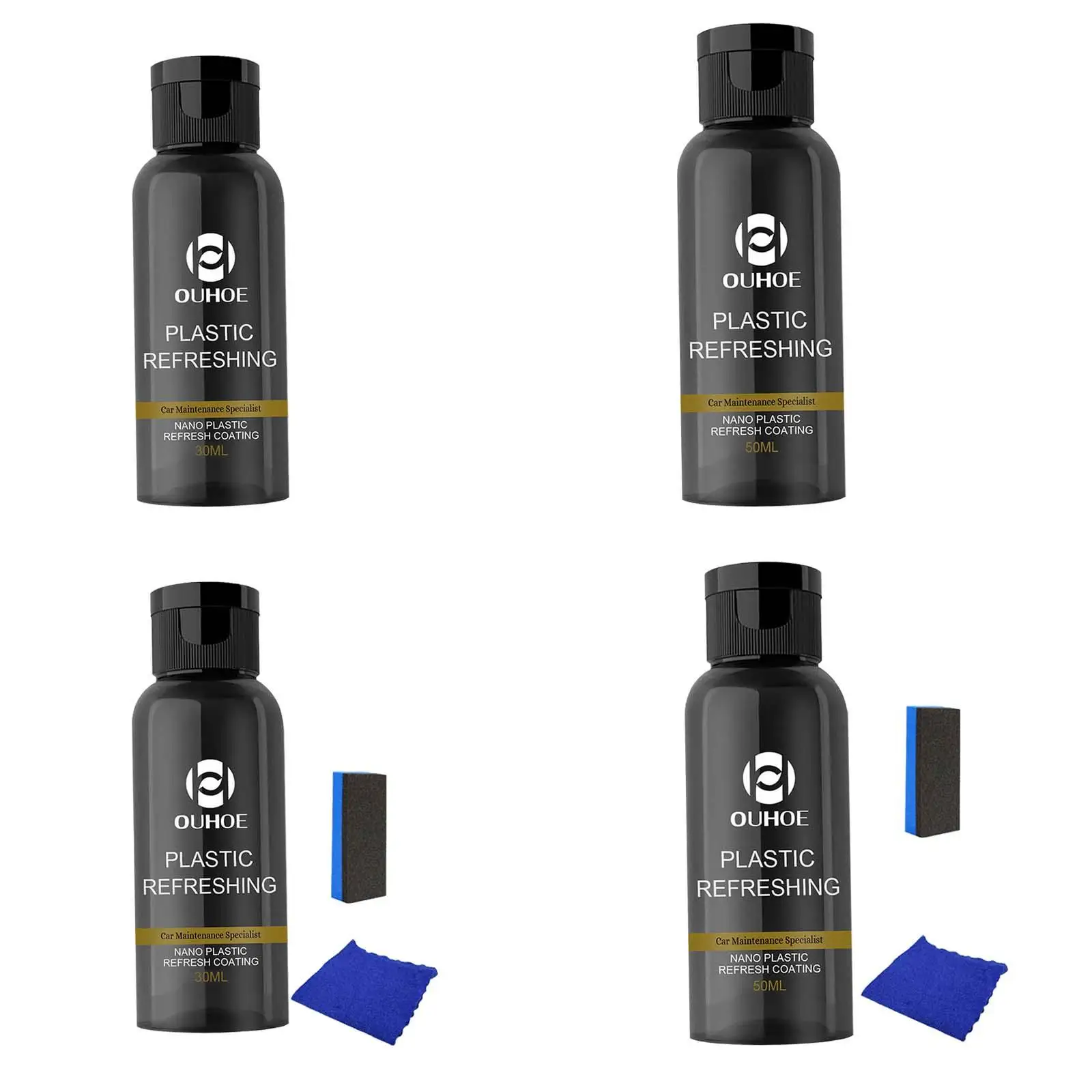 Car Plastic Restorer Prevent Fading Plastic Revitalizing Coating Agent for Trucks Cars Automotive Interior Exterior