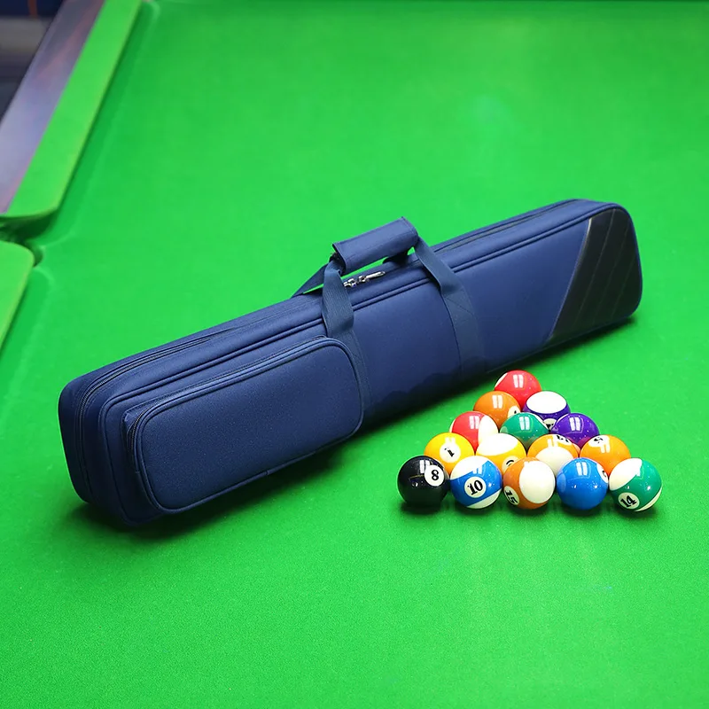 Professional 6-Hole 8-Hole Nylon Pool Cue Case with Cue Tube 125cm Large Capacity Snooker Billiard Stick Bag Waterproof Hot Sale