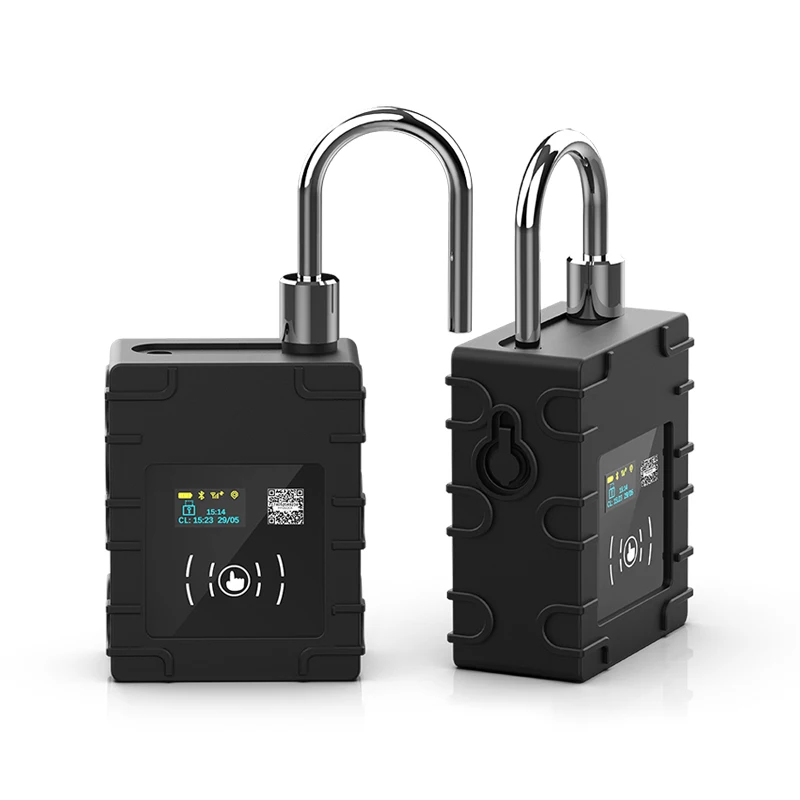 4G GSM smart padlock E lock unlock with gps tracking system vehicle