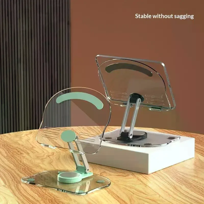 

Universal Foldable Mobile Phone Holder 360 Degree Rotating Swivel Tablet Riser Anti Slip Height Adjustable For IPad/iPhone Stand