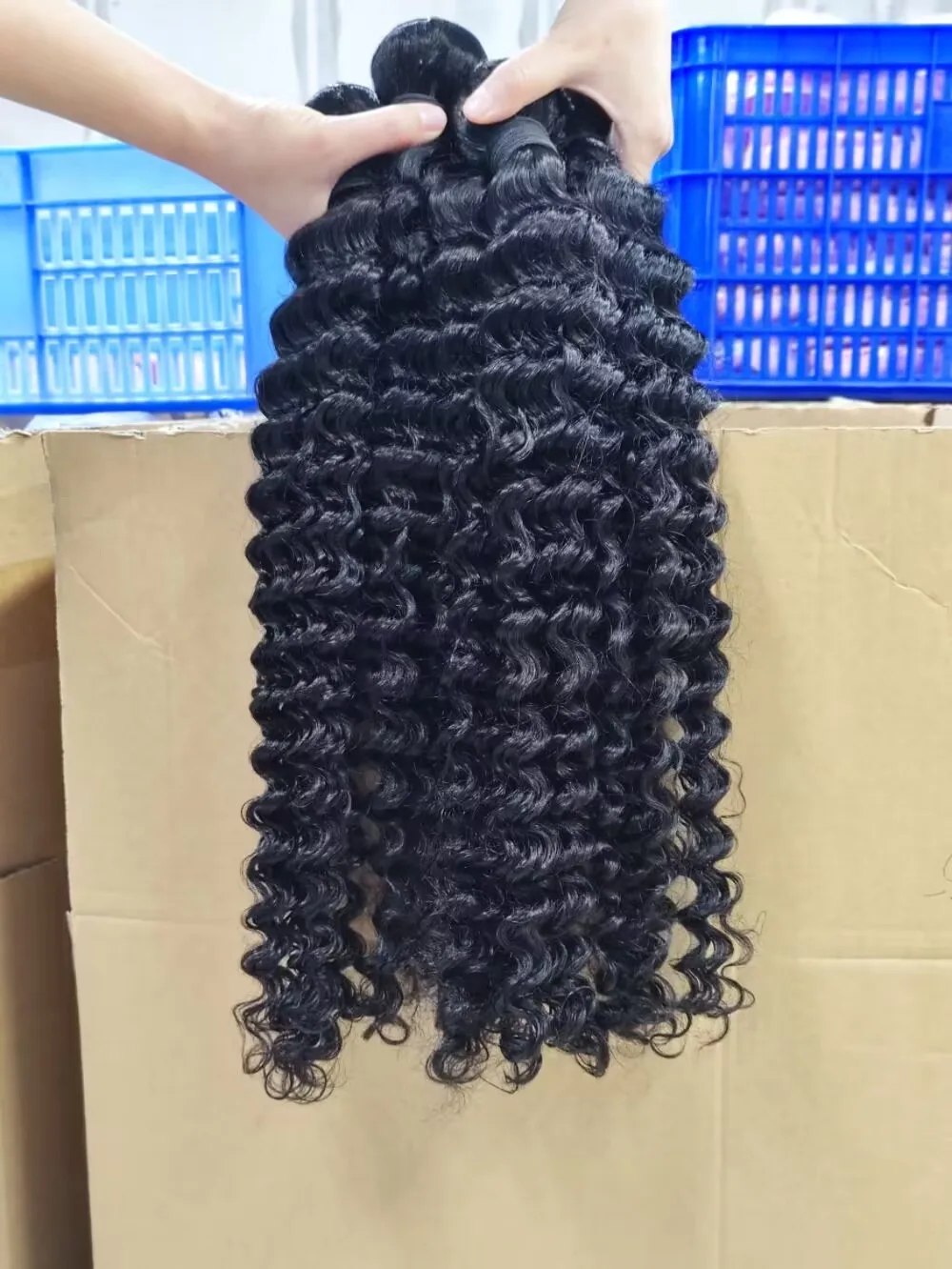 Deep Wave Human Hair Bundles 30 Inch 1/3/4 Pcs Bundles Deals Sale For Black Women Brazilian Remy Human Natural Hair Extensions