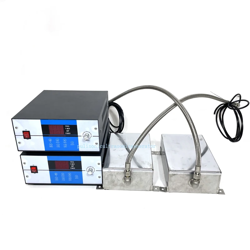 25K Array Piezoelectric Transducer Cleaner Box And Generator Industrial Oil Parts Washing Machine