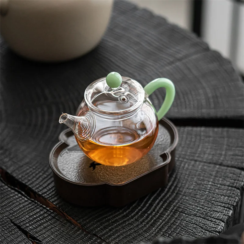 Small Capacity 250ml Heat Resistant Small Glass Teapot With Filter Kungfu Tea Set Heat Resistant Small Brewing Tea Pot Teaware