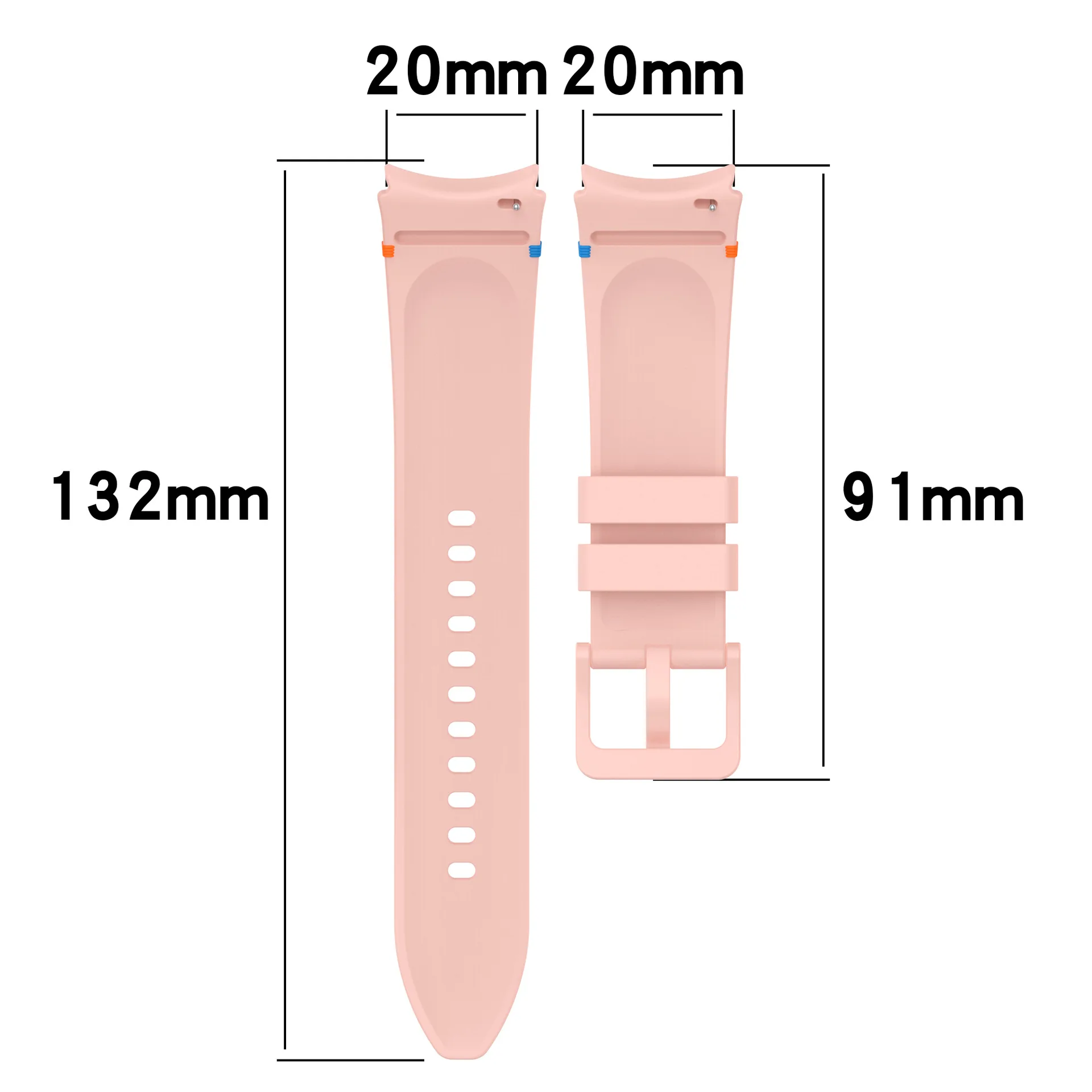 Original No Gaps silicone strap for Samsung Galaxy Watch 7 6 5 4 44mm 40mm Sports band accessories for 6/4 Classic 47mm 46mm43mm