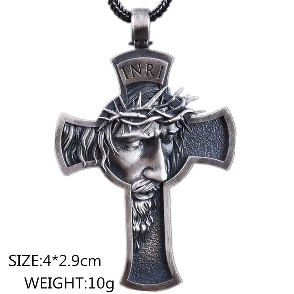 Religious Crucifix Gift For Men Women Jesus Christian Jewelry Chain Pendants Choker Cross Necklace