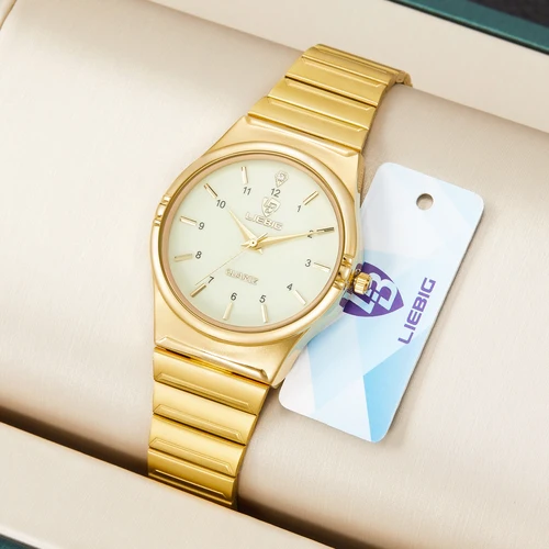 Imagen 2 del producto Reloj de Pulsera LIEBIG con Movimiento de Cuarzo, Reloj de Lujo para Hombre, Totalmente de Acero, Casual, Resistente al Agua 3Bar, Reloj para Hombre