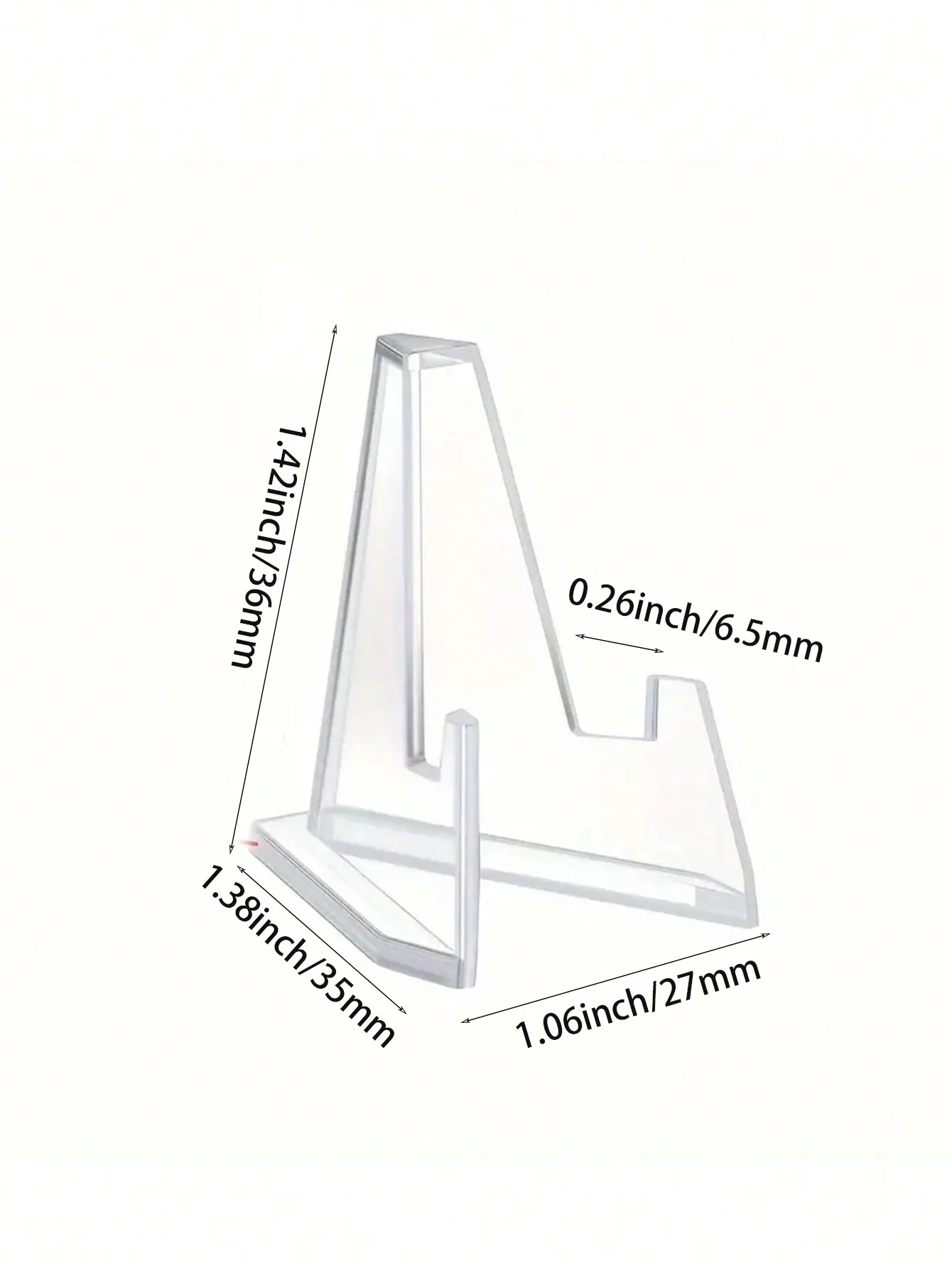 12/24pcs, Mini Clear Acrylic Easel Stands Coin Display Easel Holder BaseballSports Card Stands Trading Graded Card Easel Stand