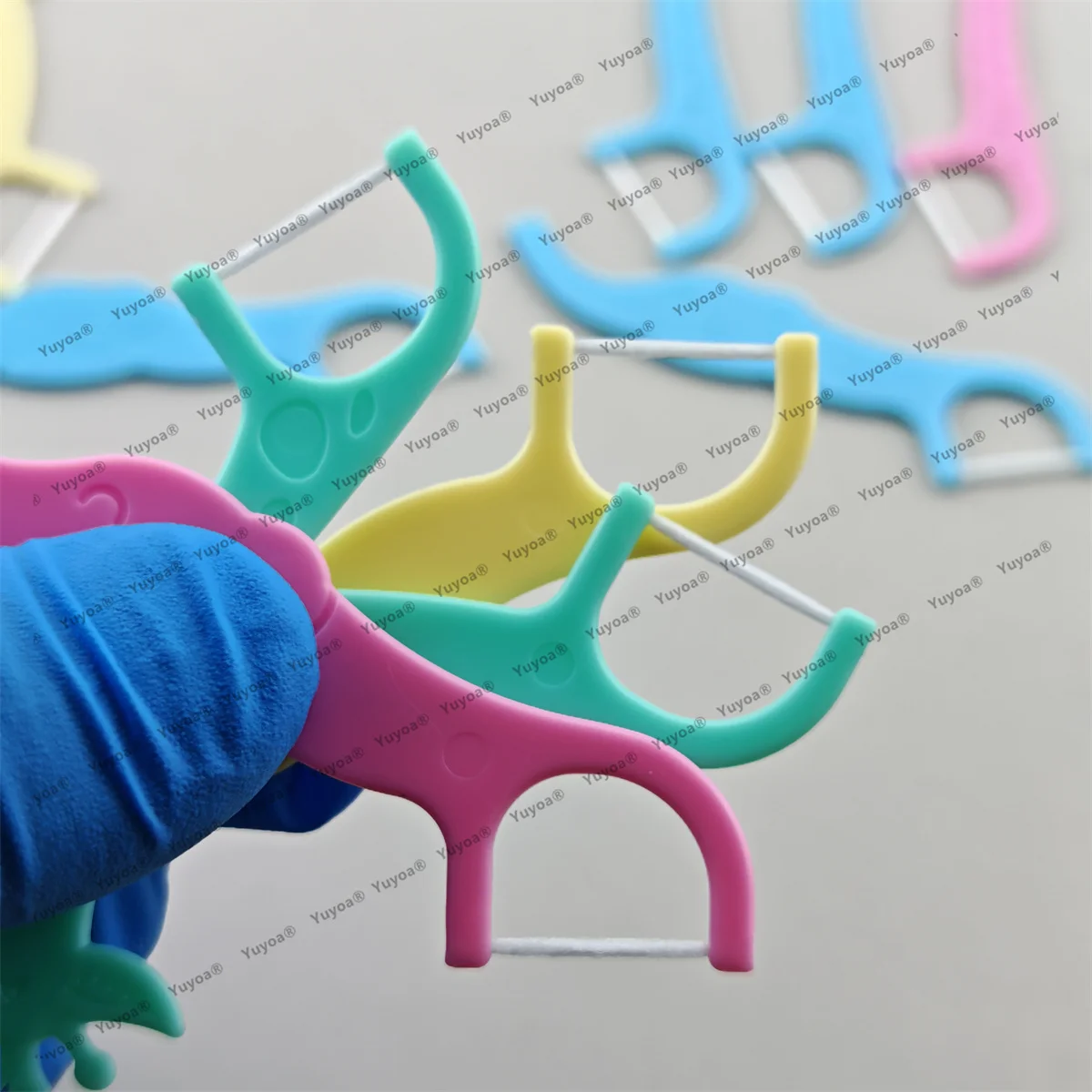 12 x 40pcs/box Kids Flossers Dental Children Floss Picks Colorful Fun Animal Floss Toothpicks