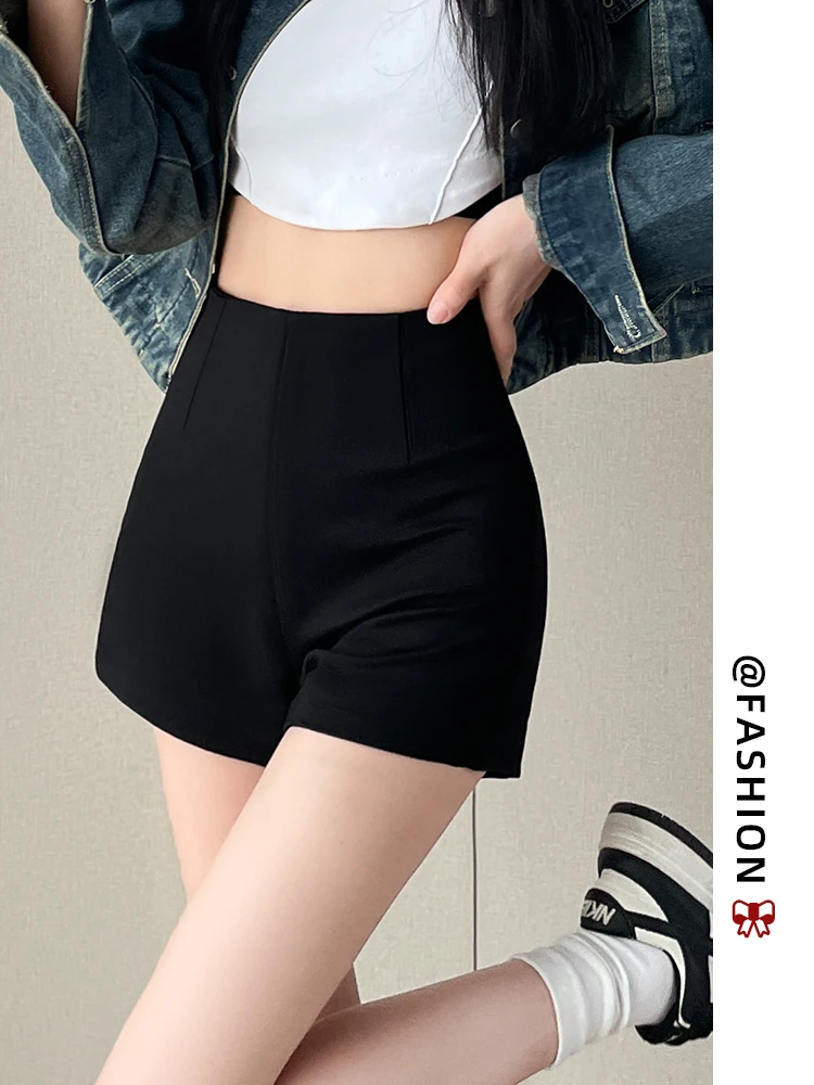 

Women's Shorts Solid Casual Loose Summer Ventilate Shorts for Women High Waisted Fashion Cotton Linen Short Pants Ladies V211