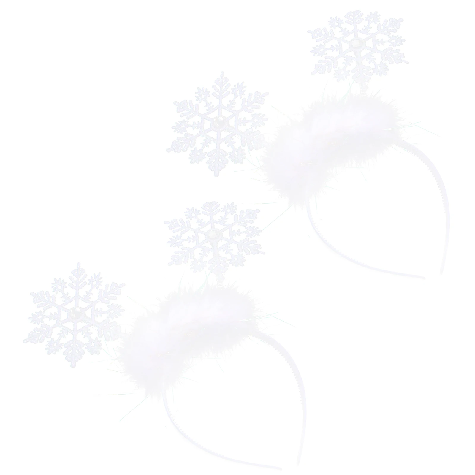 

2pcs Snowflake Headband Christmas Accessories Kids Adults Xmas Hoop Party Hairband Stylish Design Photos Cosplay