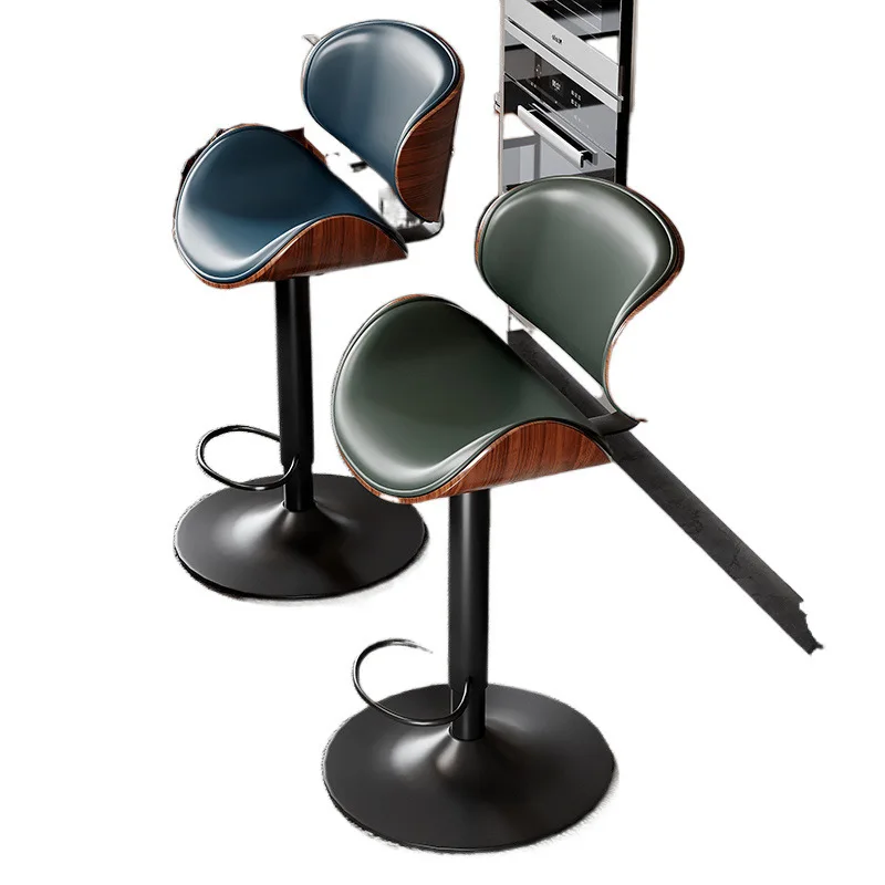 

odern simple front desk rotating footstool backrest home bar checkout page table chair chair lift stool