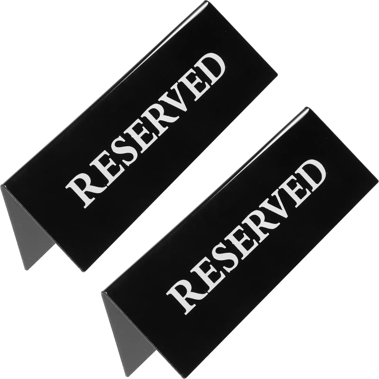 2Pcs 15x5cm Acrylic Non-Smoking Reserved Table Restaurant Reserved Table Signs Signs for Hotel Restaurant Wedding Event Party
