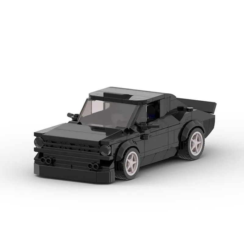 Classic Vintage Rally Car Model Building Blocks Retro Sedan DIY Assemble Bricks Hobby Ornament Gift For Teen Collectors