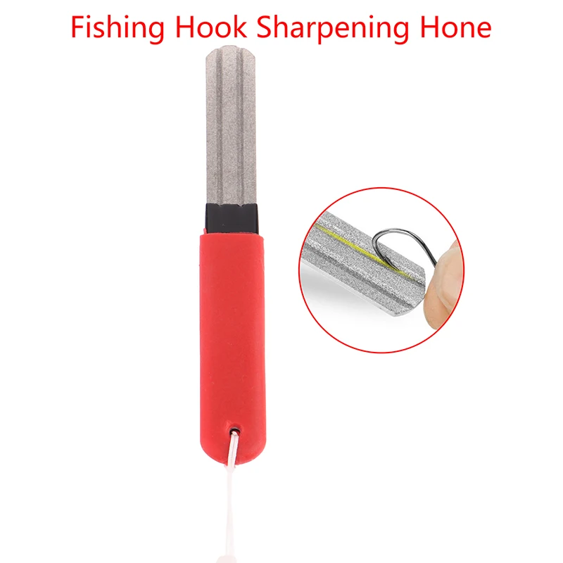 1Pcs Diamond Knife Mini Pocket Fish Hook Sharpen Tool For Camp Hike Outdoor AccessoryFishing Hook Sharpener Portable Fishing