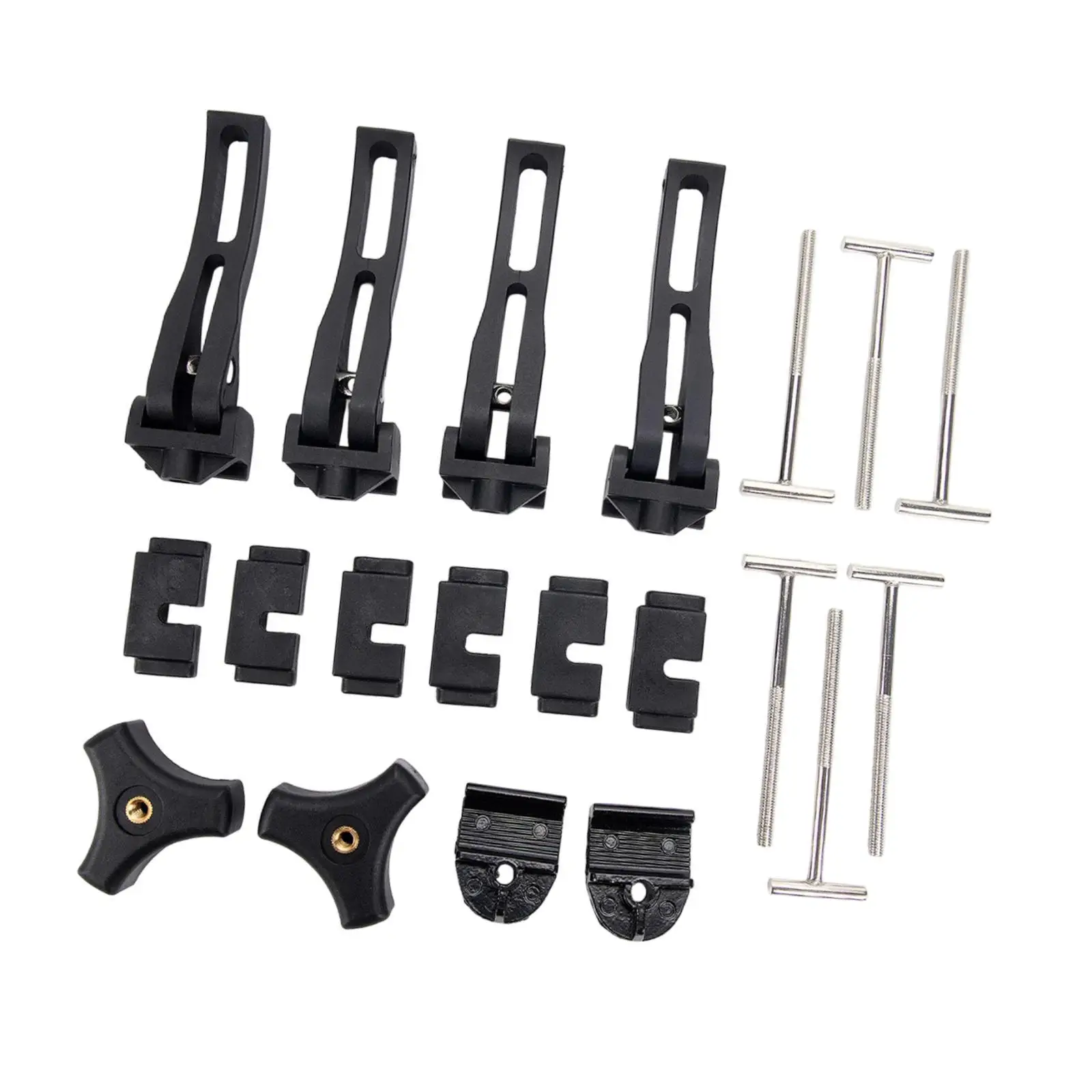 

Truck Tonneau Cover Replace Part Sturdy Versatile Black Weather Resistant Mounting Kit Accessories Car Trunk Lid Fastener Set