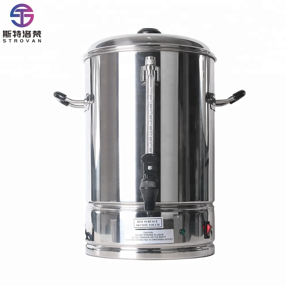 STLF JW Commercial Electric Coffee Maker IP15A 15L Stainless Steel Percolator with Visible Spray Handle for Hotels
