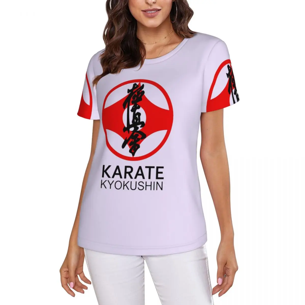 Kyokushin Kaikan Karate Symbol Kyokushinkai Dojo T-Shirt Women Short Sleeve T Shirts Crew Neck Streetwear Cotton Summer Tees