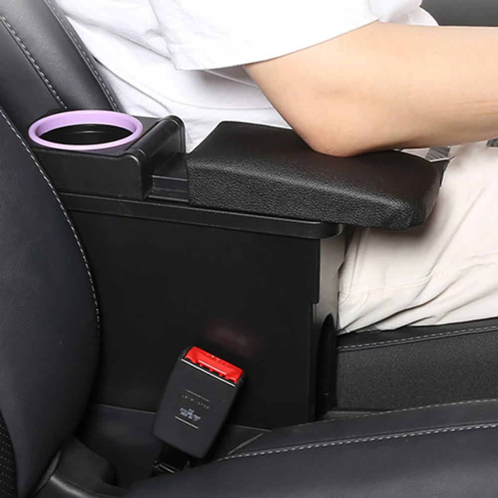 For Leapmotor T03 2023 2024 2025 Central Console Cover Storage Armrest Box with Water Cup Holder Central Arm Rest Cover Box