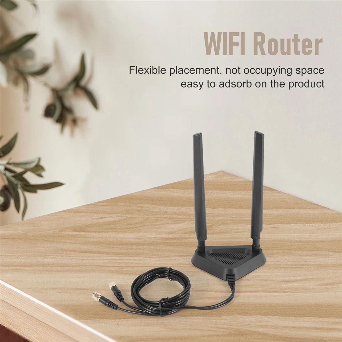 Antena de Cable de extensión de doble frecuencia, enrutador Wifi, tarjeta de red inalámbrica, 8Db, Sma, Base de succión magnética, 2,4G/5G