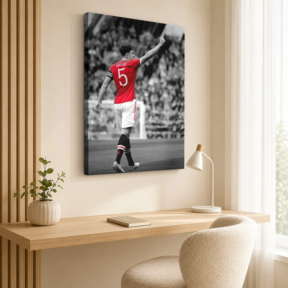 Harry maguire Canvas Print Poster Customized Photo Modern Aesthetic Wall Art for Bedroom Decor Ready to Hang Housewarming Gift