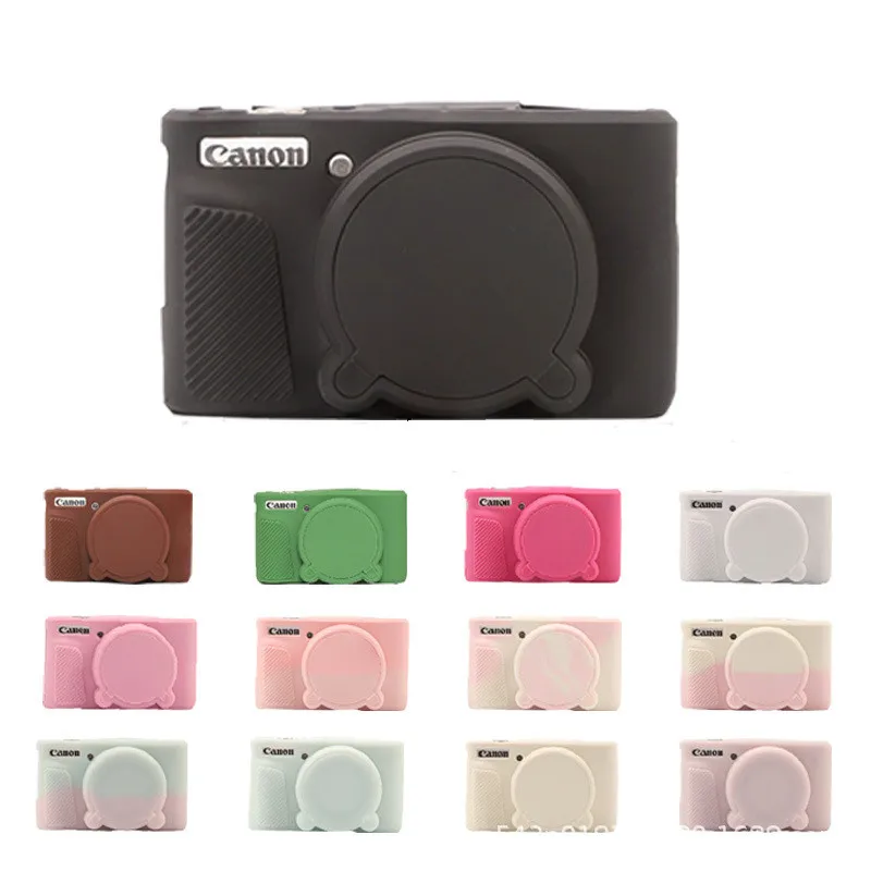 Camera Case for Canon PowerShot SX740 / SX730 Digital Camera, Soft Silicone Protective Bag Removable Lens Cover Accessories