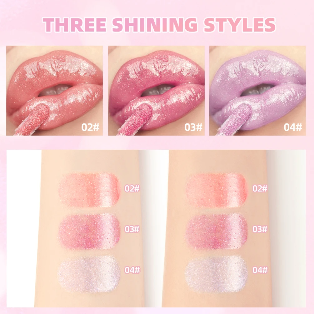 QIBEST بريق الشفاه الصقيل طويلة الأمد لامعة Liphloss ترطيب الماس السائل أحمر الشفاه ماكياج لامع الشفاه تينت وصمة عار مستحضرات التجميل