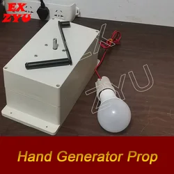 EXZYU small size Manual Generator props Room Escape Chamber props Adventure props escape room game prop