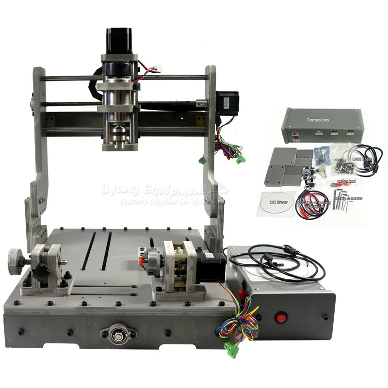 Diy cnc milling machine 3040 4030 3axis 4axis usb router machines wood carving machining for engraving soft metal pcb Acrylic