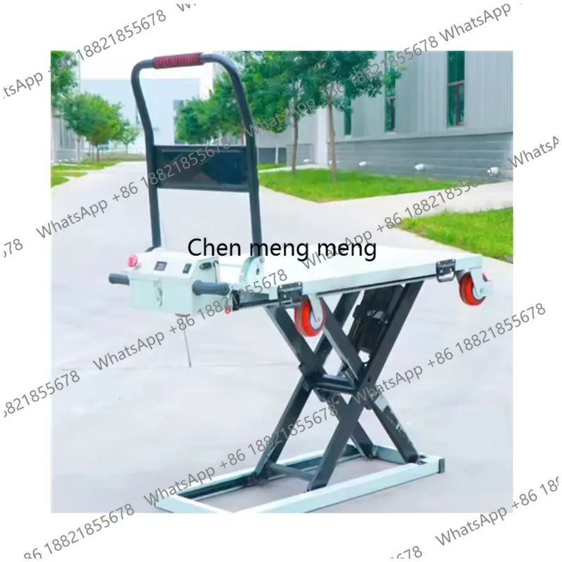 Electric lifting trolley electric hydraulic lifting portable vehicle carrying scissor mobile flatbed