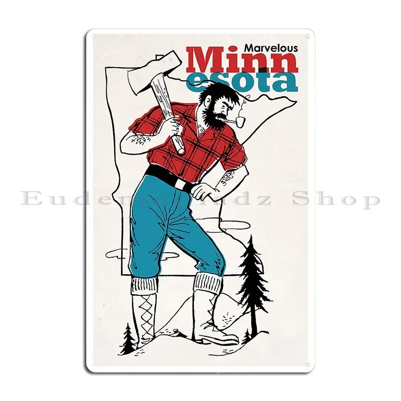 Marvelous Minnesota Metal Plaque Wall Mural Garage Design Cinema Designer Tin Sign Poster
