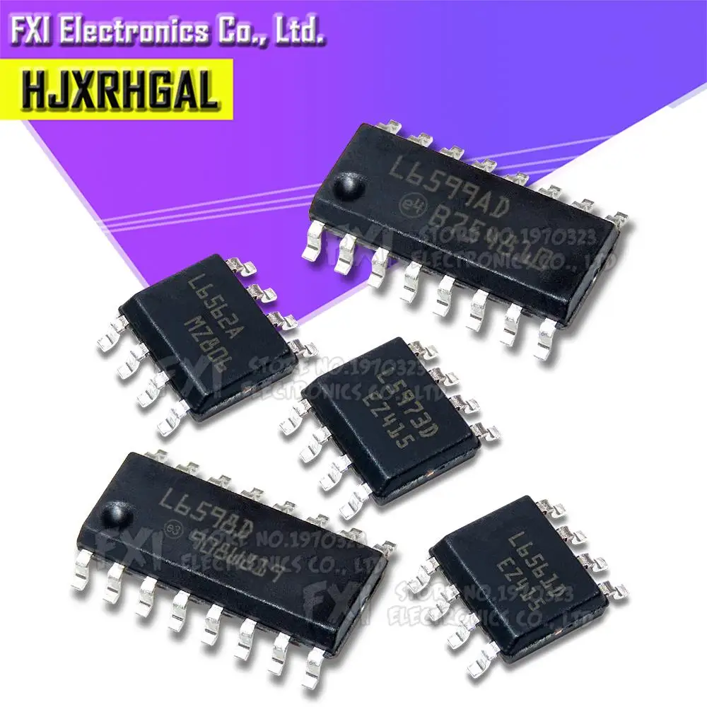 5 uds L5970D L5973D L6386D L6388ED L6561D L6562A L6562D L6566B L6598D L6599AD L6599D SOP-16 SOP L5970 L5973 L6561 L6562 L6566