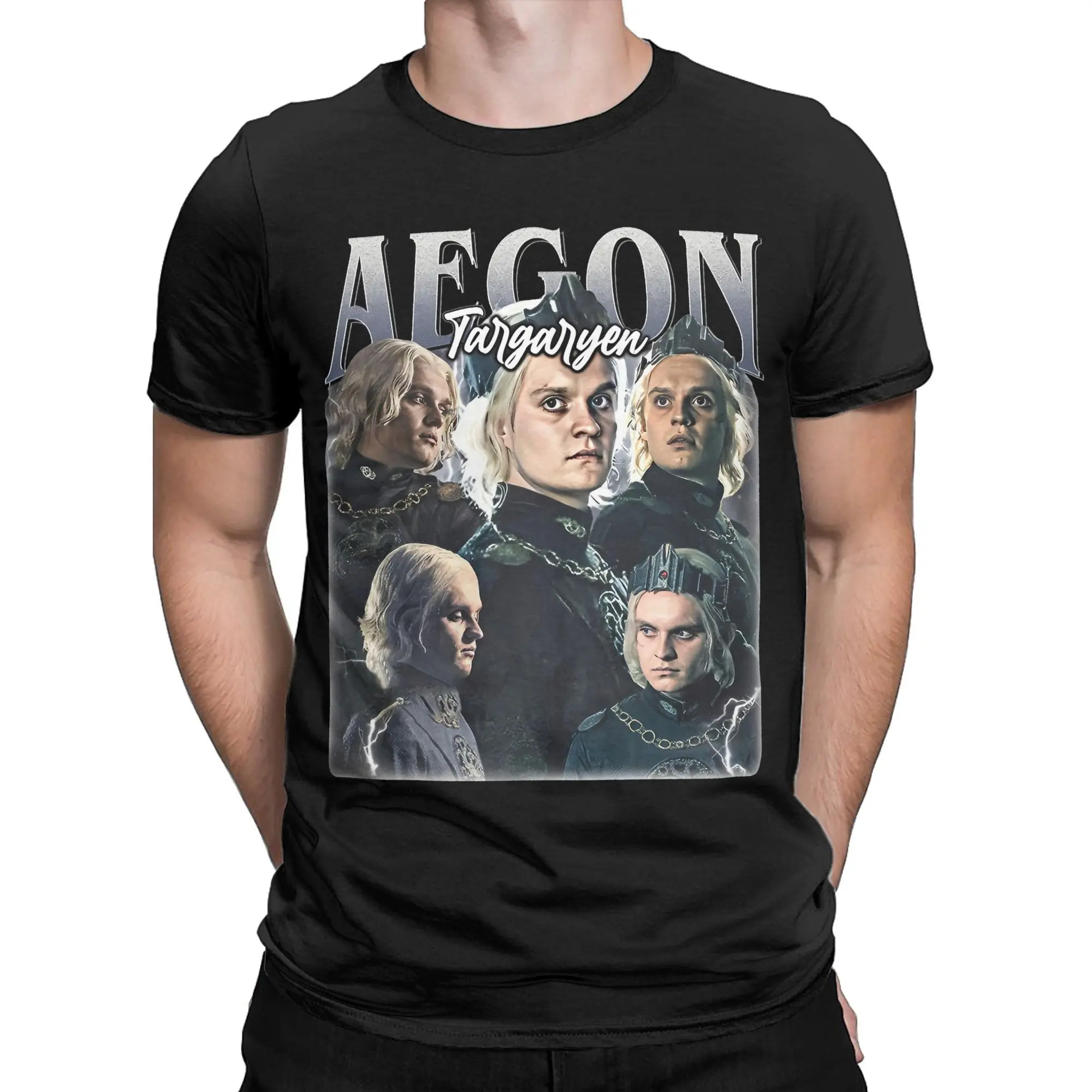 Aegon Targaryen T Shirt for Men Pure Cotton Fashion for Male T-Shirts Crew Neck  Tee Shirt Short Sleeve Tops Gift Idea