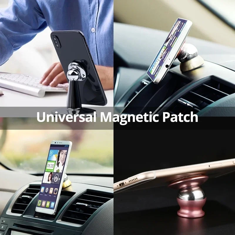 Metal Plate for Magnetic Car Mount Phone Holder Self-Adhesive for Phone Magnet Car Stand Mount Rectangular Round Plate Sheet