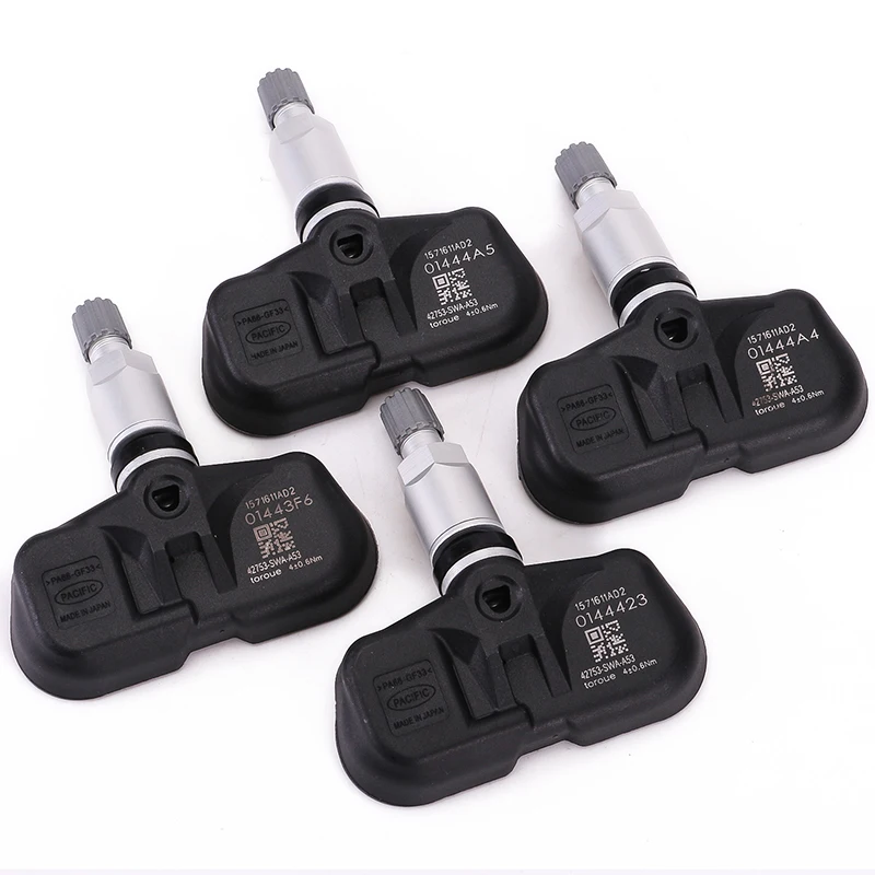 

New Brand 4Pcs TPMS For Honda Accord CRV FiT 2007-2012 Device Tire Pressure Sensor 42753-SWA-A53 Car Accsesories Tools