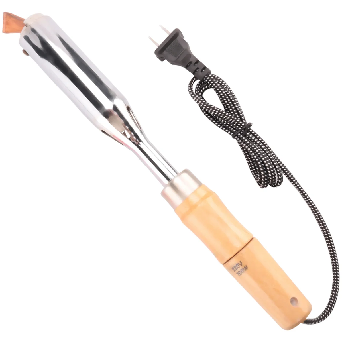 200W insulated wooden handle electric iron high power soldering iron Household electrician welding electric iron iron soldering