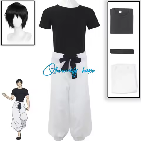 Anime Jujutsu Kaisen Season 2 Toji Fushiguro Cosplay Costume Sorcerer KillerHalloween Cosplay Costume Jujutsu Full Set Uniform