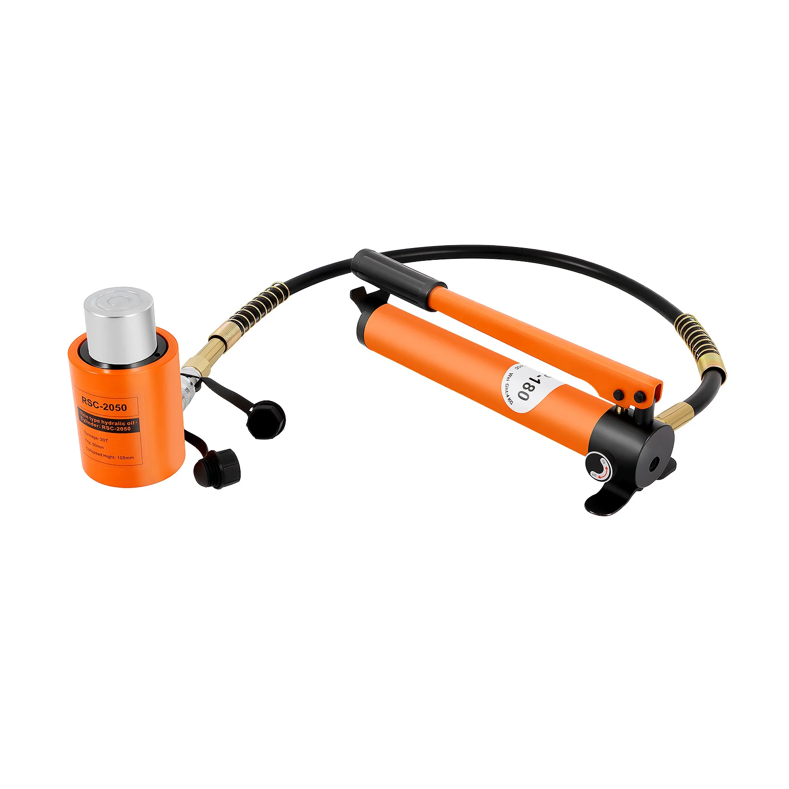 Pompa idraulica a sezione singola 20T Martinetto idraulico 350CC, martinetto corto a cilindro idraulico BSC-20 + CP-180 per sollevamento, piegatura