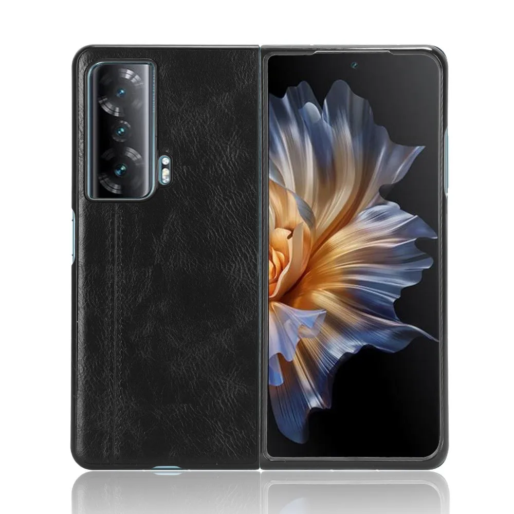 حافظة لهاتف هواوي ميت VS فاخرة من جلد العجل مصنوعة من جلد البولي يوريثان وغطاء خلفي صلب لهاتف هواوي ميت VS MateVS