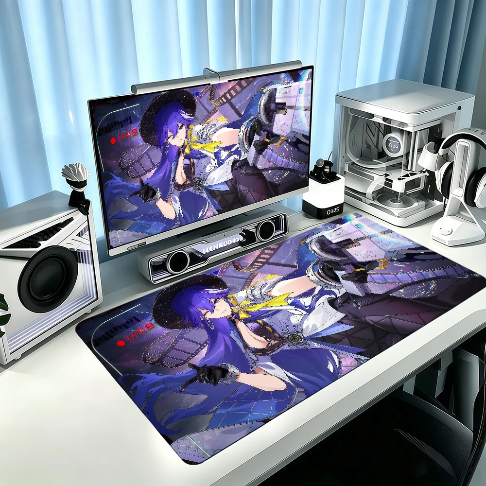 Lucilla Wuthering Waves Mouse Pad Large Non-slip Lockedge Desktop Computer Desk Mat Keyboard MousePad Office Gamer Student Gifts