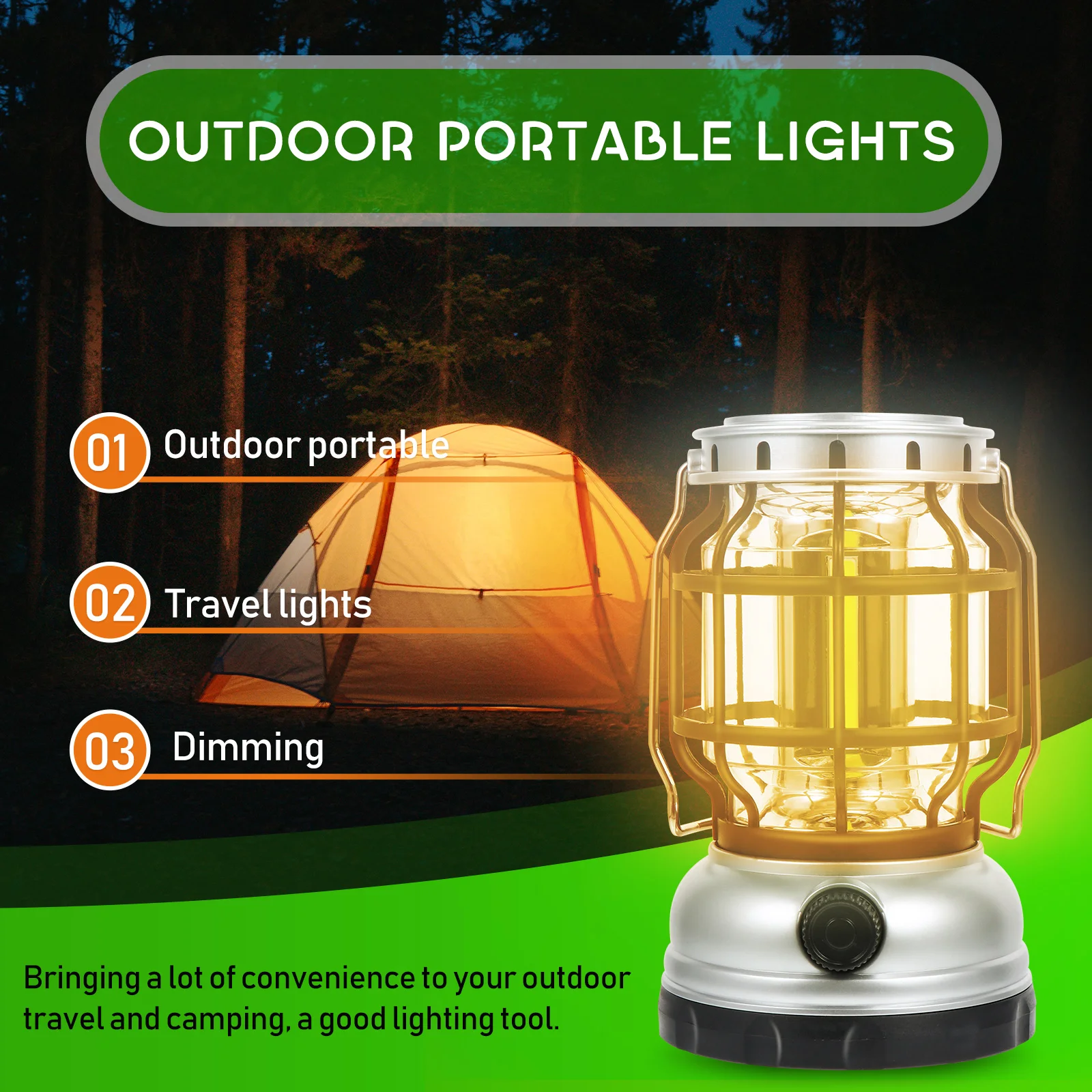 Handlamp Campingverlichting Lantaarn Zaklamp 165X10CM Gloednieuw Abs Plastic Solar Outdoor Portable