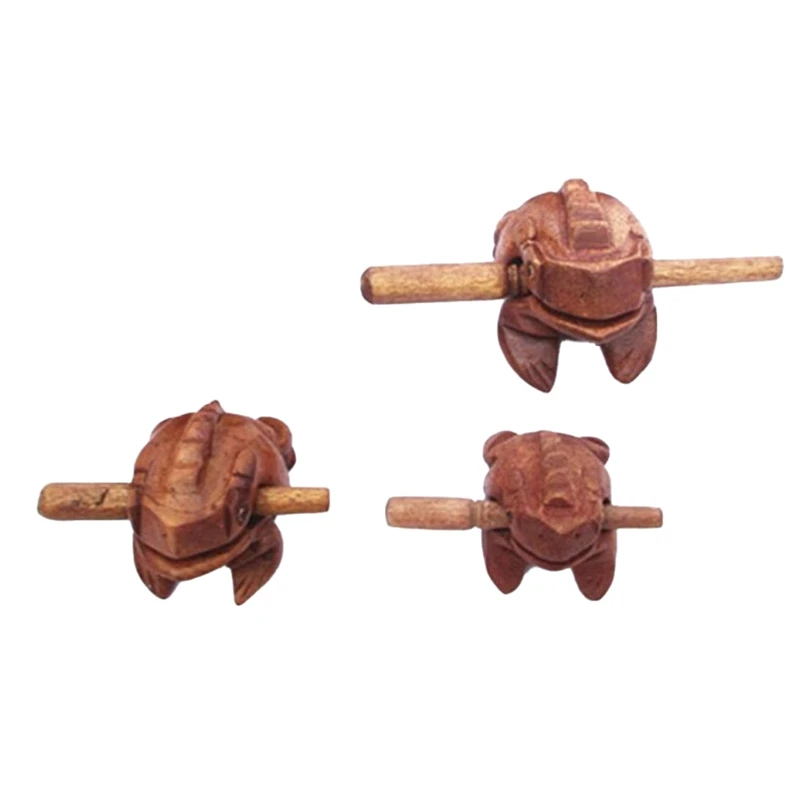 

Wooden Carving Frog Toys, Tourist Bamboo And Wood Handmade Crafts, Wooden Scratching Frog Ornaments Durable Easy To Use