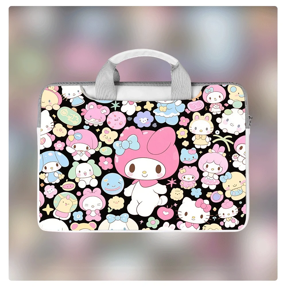 

Стильная сумка для ноутбука My Melody 12, 13, 14, 15, 16 дюймов, водонепроницаемый чехол для ноутбука с молнией, подходит для путешествий, деловой портфель, праздничный подарок