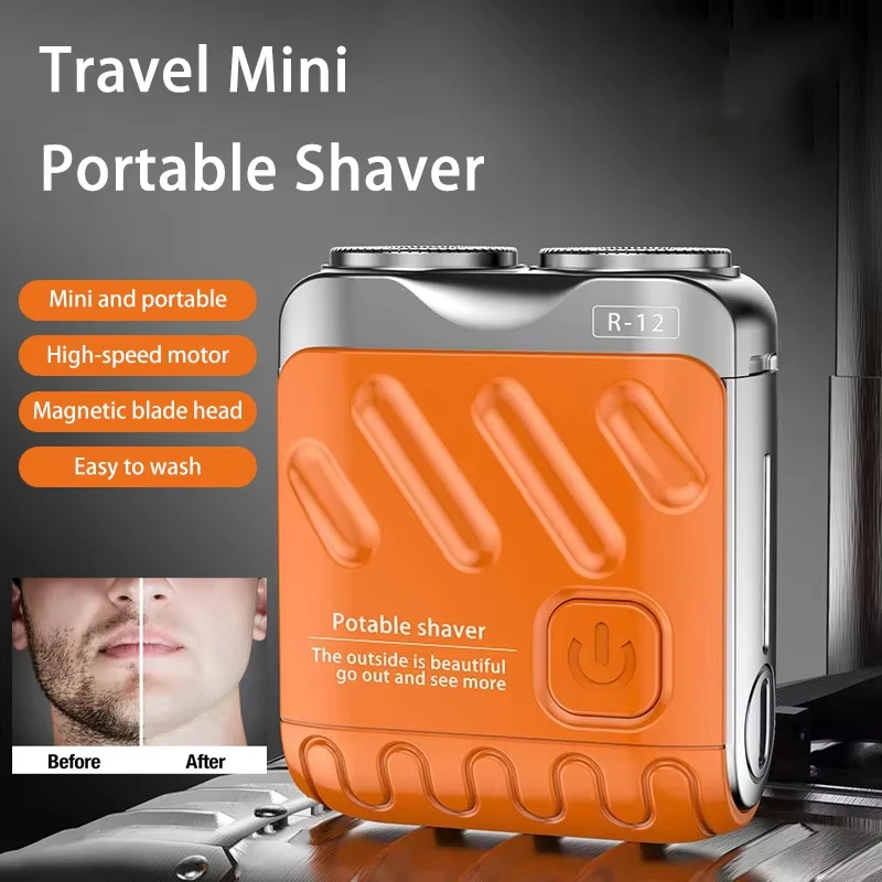 Xiaomi MIJIA Men Electric Shaver Waterproof Type-C Rechargeable Mini Travel Rotary Razor Portable Beard Trimmer Remover Tool