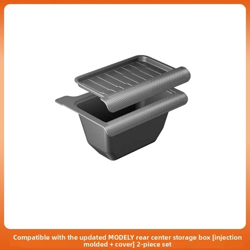 For Tesla New Model Y Rear Seat Storage Box  Organizer Bins Backseat Trash Can Garbage Bag Tray