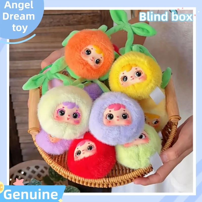 

New Genuine In Stock Three Small Hair Fruit Report Good Luck Fruit Series Blind Box Cute Pendant Trendy Toy Ornament Girl Gift