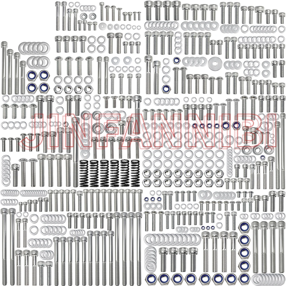 672pcs Polished Stainless Steel ATV Bolts Screws Kit For Yamaha YFZ450 2004-2013
