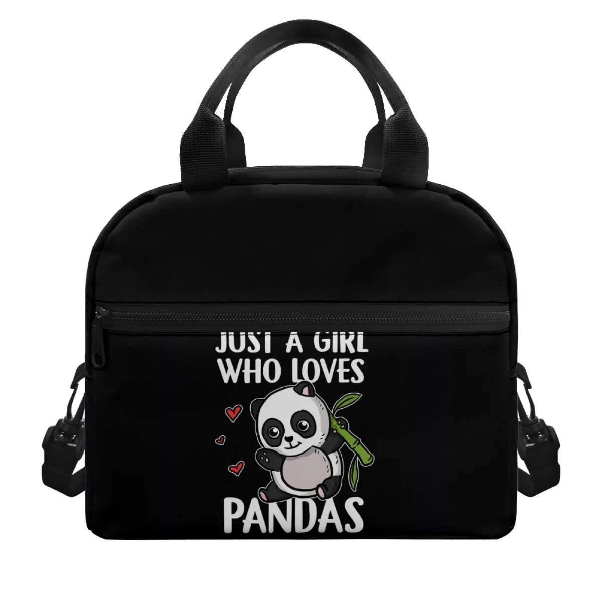 

Kawaii Cute Giant Panda Eating Bamboo Girls Boys Lunch Cooler Bag Material Dirt-resistant Sufficient Capacity Handbag Fashion