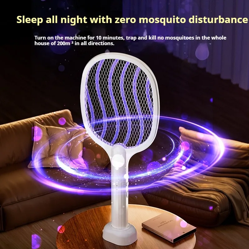 10000M Long-handled Electric Mosquito Killer Household Use Camping Silent Portable Mosquito Killer for Night Attracting Mosquit image 4