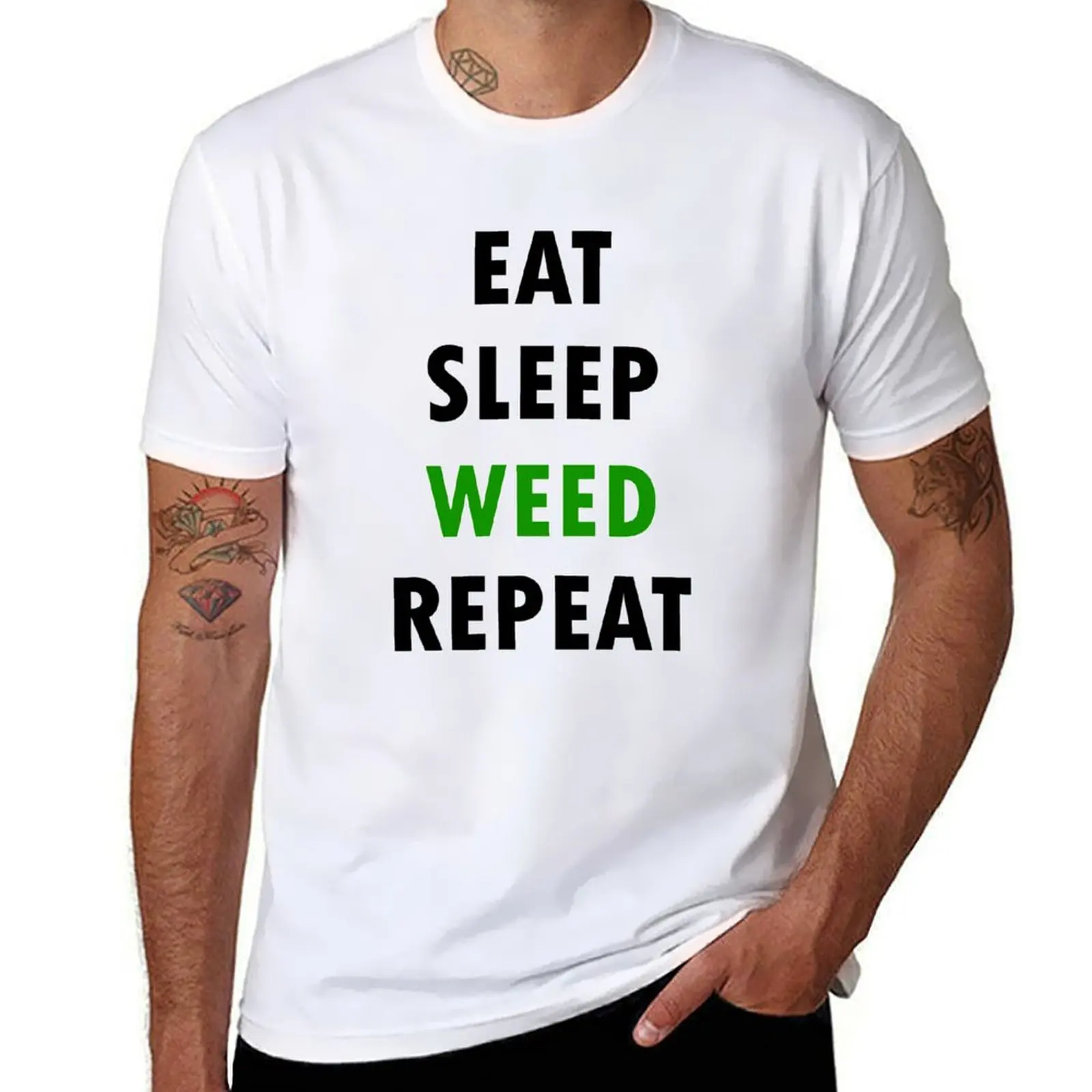 

Eat. Sleep. WEED. Repeat. T-Shirt t shirts for man pack white man t shirts for men casual man t shirts for men T-Shirt